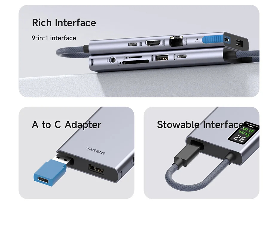 Hagibis-9-in-1-Typ-C-Dockingstation-mit-LCD-Display-Multiport-Hubs-Adapter-mit-USB30-USB20-USB-C-PD1-2015179-5